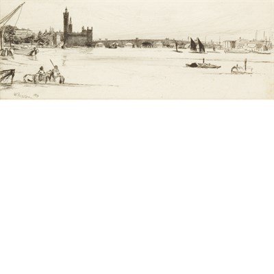 Lot 690 - James Abbott McNeill Whistler OLD WESTMINSTER...