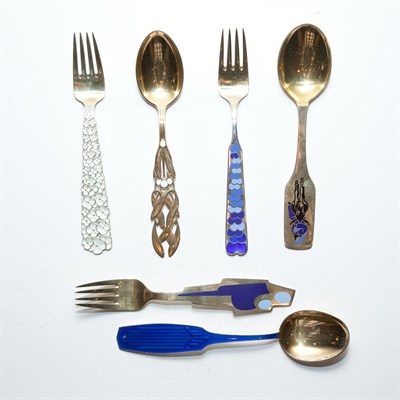 Lot 238 - Group of Fifteen Pairs of Michelsen Enameled...