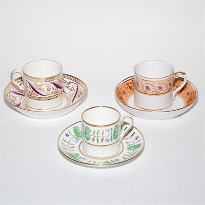 Lot 119 - Group of Porcelain Coffee Cans and Saucers