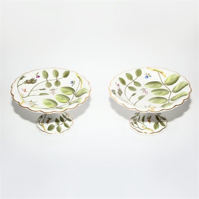 Lot 213 - Pair of Royal Worcester Porcelain Compotes In...