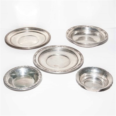 Lot 242 - Group of Five Sterling Silver Table Articles...