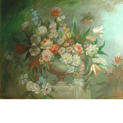 Lot 7 - 20th Century School Still Life of Flowers...