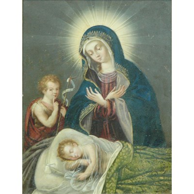 Lot 3 - Spanish School 18th/19th Century The Virgin...