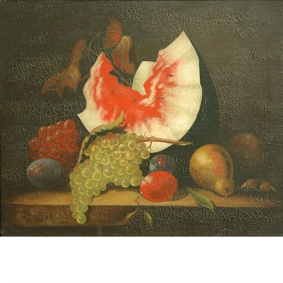 Lot 1 - 20th Century School Still Life with Watermelon,...