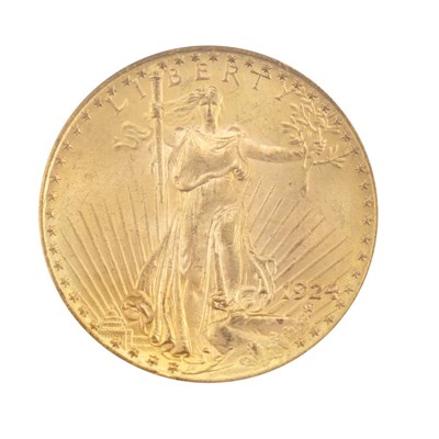 Lot 400 - United States, $20 1924 St. Gaudens Gem...