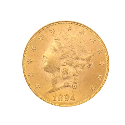 Lot 381 - United States, $20 1894 Liberty Choice...