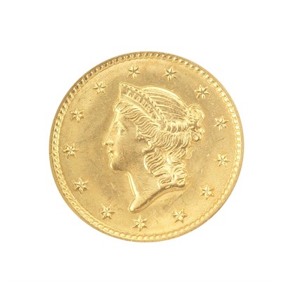 Lot 332 - United States, $1 1849 Liberty Attractive...