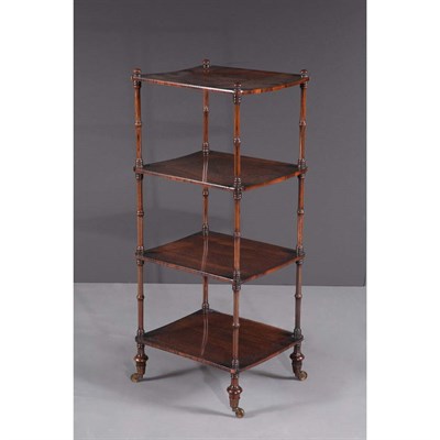 Lot 157 - Regency Rosewood Four-Tier Etagere Height 39...