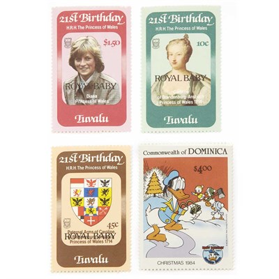 Lot 101 - Disney and Princess Diana Thematic Stamps...