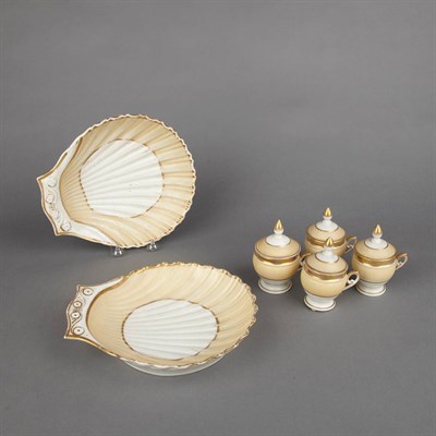 Lot 422 - French Porcelain Dessert Service Comprising...