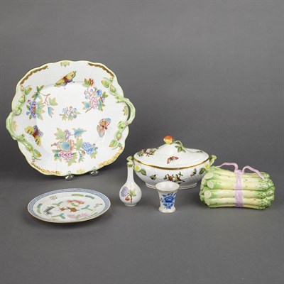 Lot 373 - Group of Six Herend Porcelain Articles