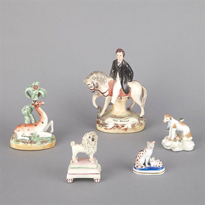 Lot 377 - Group of Five English Porcelain Figures