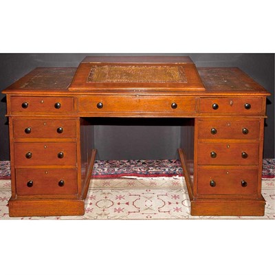 Lot 337 - Victorian Style Oak Slant Front Desk Height 29...