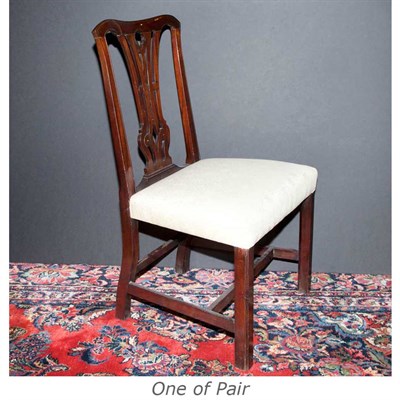 Lot 352 - Pair of English Mahogany Side Chairs