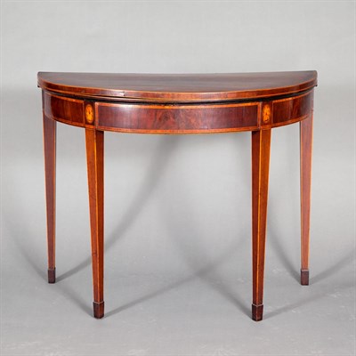 Lot 392 - George III Inlaid Mahogany Console Height 28...