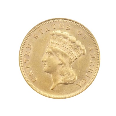 Lot 354 - United States, $3 1878 Princess Attractive...