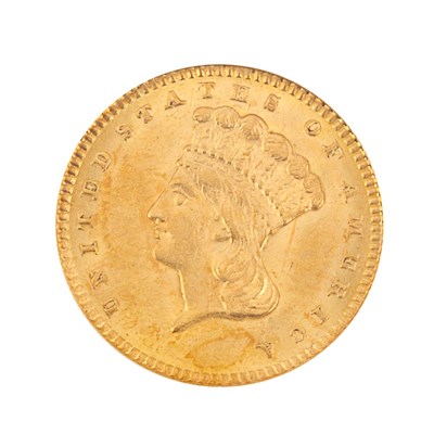 Lot 338 - United States, $1 1873 P Princess Type III,...