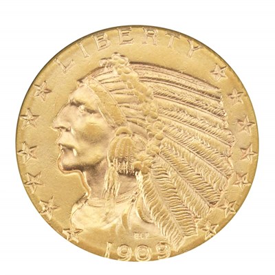 Lot 422 - United States, $5 And $10 Indian Heads Both...