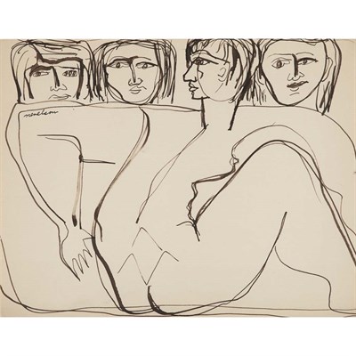 Lot 184 - Louise Nevelson American, 1899-1988 Four Women,...