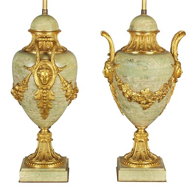 Lot 697 - Pair of Louis XVI Style Gilt-Bronze Mounted...