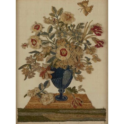 Lot 226 - Group of Three Framed English Wool and Silk...