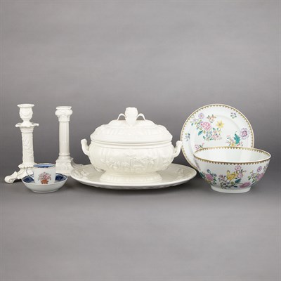 Lot 438 - Group of Mottahedeh Porcelain Table Articles...