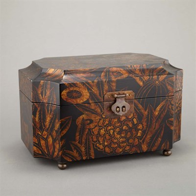 Lot 236 - Regency Style Painted Wood Box Height 7 1/2...