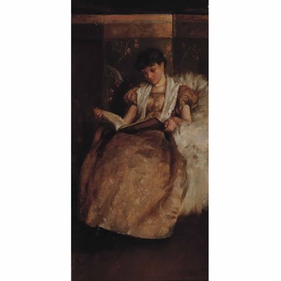 Lot 303 - Charles Courtney Curran American, 1861-1942...
