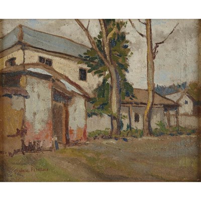 Lot 360 - Jane Peterson American, 1876-1965 Houses Along...