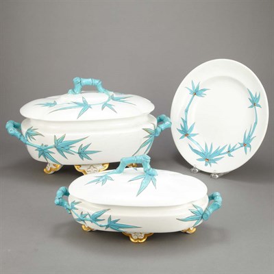 Lot 436 - Assembled Royal Worcester Aesthetic Movement...