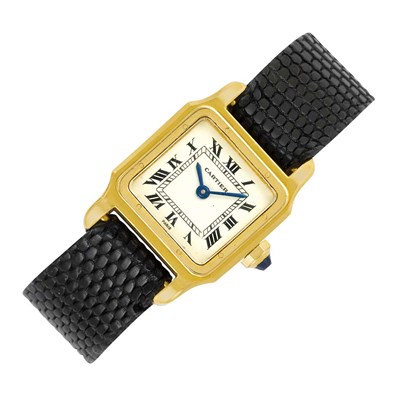 Lot 253 - Lady's Gold Wristwatch, Cartier, Paris