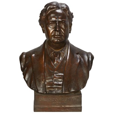 Lot 188 - Bronze Bust of Orlando Jay Smith Cast from a...