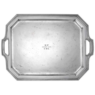 Lot 286 - Tiffany & Co. Makers Sterling Silver Tray...