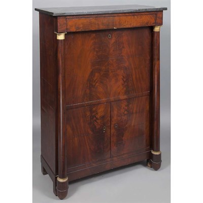 Lot 182 - Biedermeier Gilt-Metal Mounted Secretary 19th...