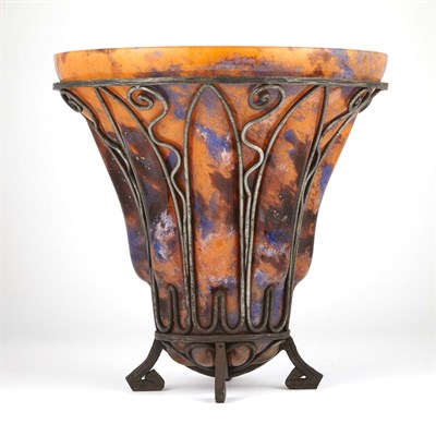 Lot 198 - Art Deco Vase France, 20th century Glass and...