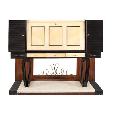 Lot 150 - Bar Cabinet Italy, 20th century Rosewood,...