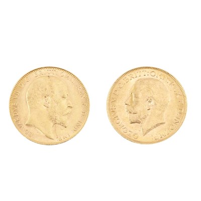 Lot 105 - Australia, Six Sovereigns Comprising 1913,...