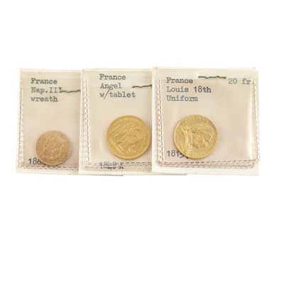 Lot 152 - France, Eleven Gold Coins Comprising five...