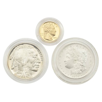Lot 460 - United States Modern Coin Group Comprising $5...
