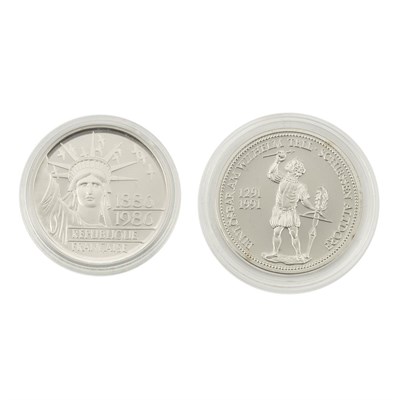 Lot 153 - France, Two Palladium Coins or Medals...