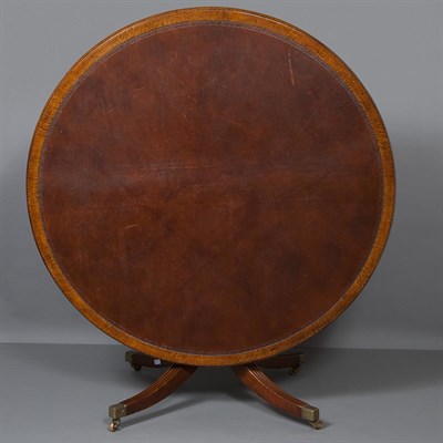 Lot 166 - Regency Leather Top Mahogany Games Table...