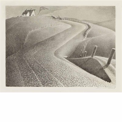 Lot 699 - Grant Wood MARCH (C. 14) Lithograph, 1939, on...