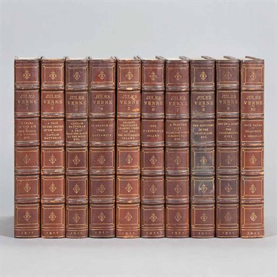 Lot 259 - [FINE BINDINGS] VERNE, JULES. Works. New York...