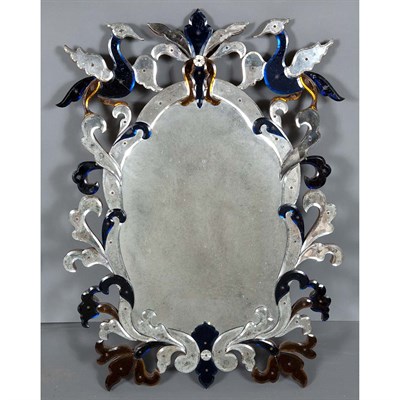 Lot 509 - Venetian Mirror Framed Mirror Height 49 inches,...
