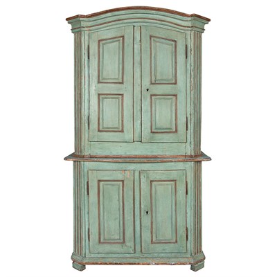 Lot 535 - French Provincial Painted Four-Door Cupboard...