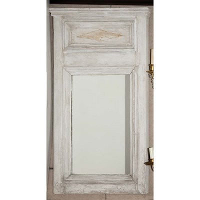 Lot 505 - French Provincial Painted Wood Mirror Height...