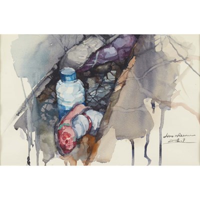 Lot 255 - Liao Zhenwu Chinese, b. 1964 Watercolor No. 8,...