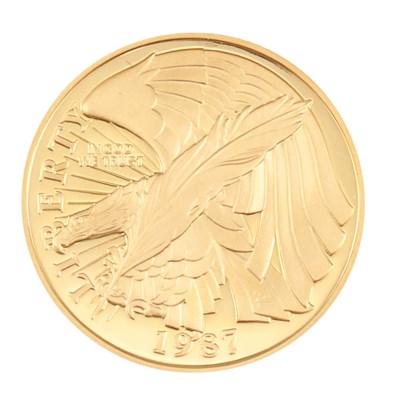 Lot 450 - United States, 1987 Constitution $5 Gold Ten...