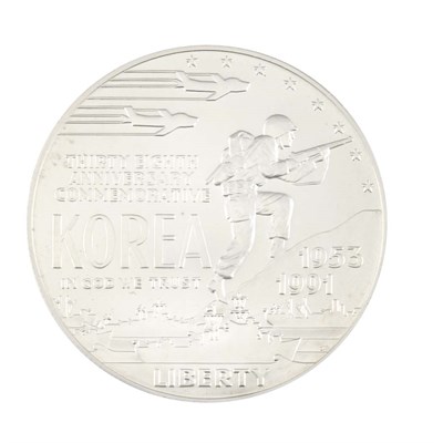 Lot 453 - United States, 1991 Korean War Commemorative...
