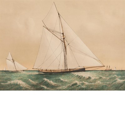 Lot 115 - Currier & Ives, publishers CUTTER GENESTA, R.Y....